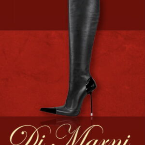 The Black on Black Leather Knee Boot