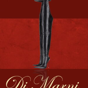 The Chapus x Black Leather Stilleto Chaps