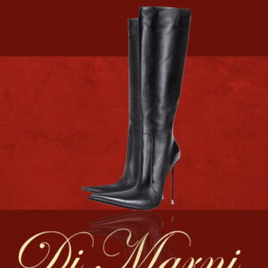 The Corcao x Black Matt Leather Knee Boot
