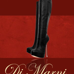 The Demona x Black Matt Leather Knee Boot