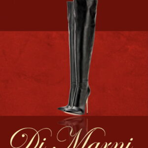 The Duimas x Classic Black Leather Stiletto Thigh Boot