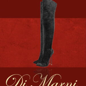 The Guaran x Black Suede Stiletto Thigh Boots