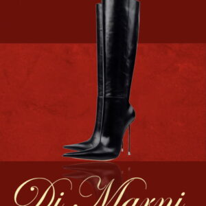 The Kasiisbx Classic Black Leather Knee Boot