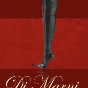 The Tumic x Black Matt Leather Lace Up Thigh Boots